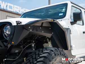 Jeep Wrangler JL Fender Flares - Fab Fours - Front - Mid Width Flare For Base System Jeep Wrangler JL Fender Flares - Fab Fours - Front - Mid Width Flare For Base System